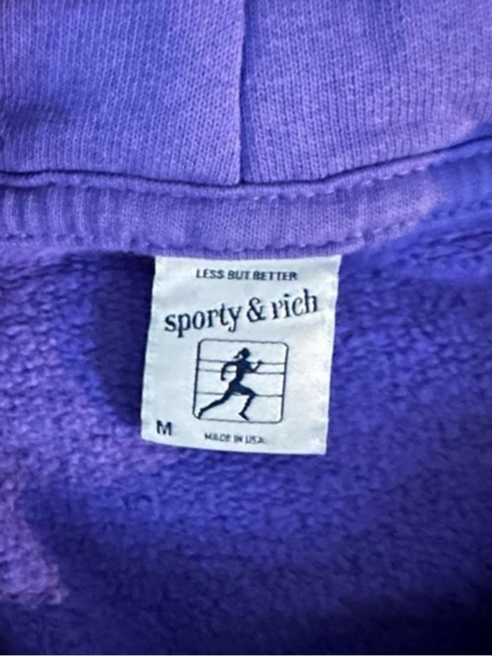 Sporty & Rich Purple Crewneck Sweatshirt - Picture 2 of 2